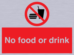 No food or drink